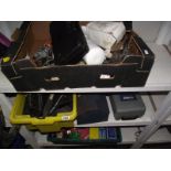 3 shelves of car tools, accessories,