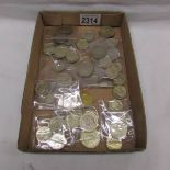 A mixed lot of discontinued UK £1 and £2 coins plus £14 in current £2 coins.