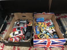 2 boxes of mixed die cast vehicles