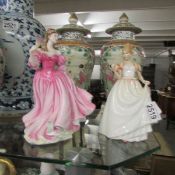 2 Royal Doulton figurines - Gift of Love HN3427 and Lauren HN3975.