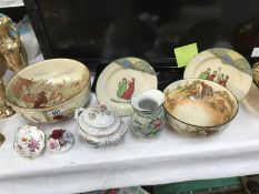 A quantity of assorted china including Royal Corona, Royal Doulton & series ware etc.