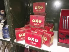 11 old OXO cube tins (17 x 14 x 7cm)