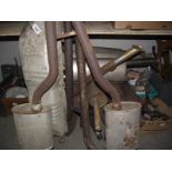 A selection of new and good used centre and rear exhaust silencers,
