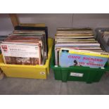 2 boxes of LP records