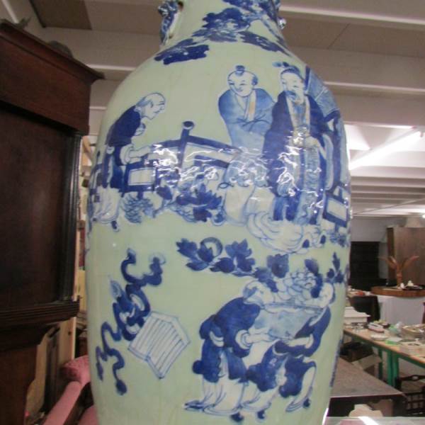 A 19th century Chinese baluster vase, approximately 24" tall, - Image 2 of 8