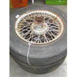 3 15" painted wire wheels with 5.