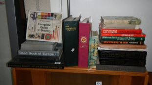 A quantity of books including Atlases, Antiques etc.