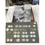 A quantity of Foreign coins & bank notes