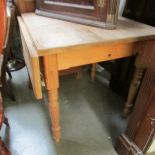 A pine drop leaf table.