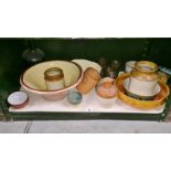 A quantity of ceramic bowls, jugs etc.