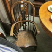 A 19th century child's Windsor chair.