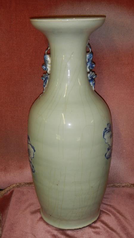 A 19th century Chinese baluster vase, approximately 24" tall, - Image 6 of 8