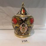 A Hamilton Derby bone china lidded urn,