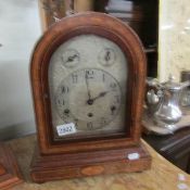 A Westminster chime mantel clock.