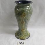 An early Doulton vase bearing mark gs.