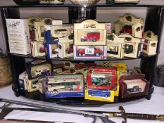 A collection of over 55 Lledo toys