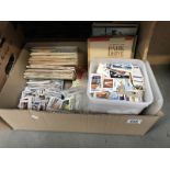 A large quantity of cigarette & tea cards including loose & booklets