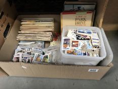 A large quantity of cigarette & tea cards including loose & booklets