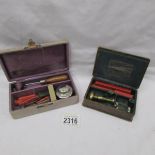 2 complete sealing wax boxes.