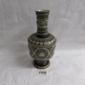A Doulton Lambeth vase (unmarked but included mark 1681).