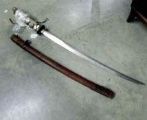 An old Samurai sword, a/f.