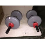 A pair of dumbbells