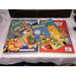 A collection of Asterix books.