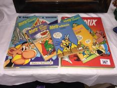 A collection of Asterix books.