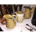 A Copeland Spode jug and 2 W.Ridgway & Co.
