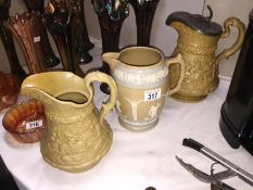 A Copeland Spode jug and 2 W.Ridgway & Co.