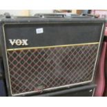 A late 1970's VOX AC30 top boost valve amplifier VOX speakers untested.