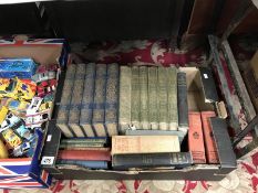 A box of books including Cassel's book of knowledge & the children's treasure house etc.