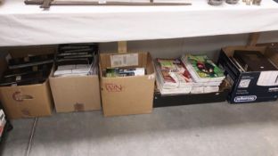 5 boxes of Wisden cricket folders and magazines