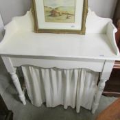 A painted wash stand.