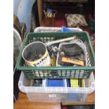 A box of miscellaneous metalware including nuts and bolts etc.