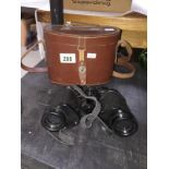A cased binoculars by Barr & Stroud London