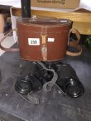 A cased binoculars by Barr & Stroud London