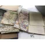 A quantity of old maps