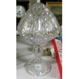 A good quality cut glass table lamp.