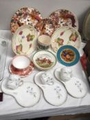 A good lot of china including Royal Crown Derby, Copeland Spode, Wedgwood etc.