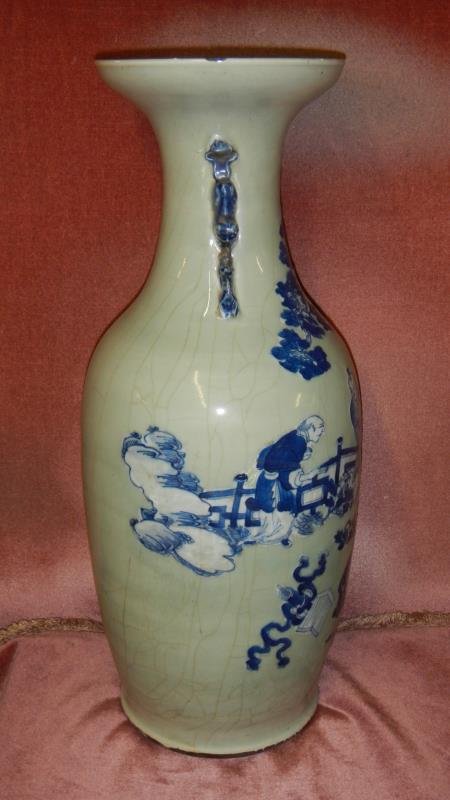 A 19th century Chinese baluster vase, approximately 24" tall, - Image 7 of 8