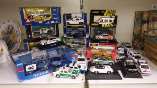 A collection of Die-Cast European & World police cars
