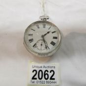 A gentleman's silver pocket watch (in need of attention).