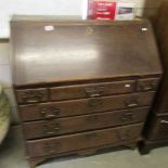 An oak bureau.