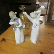 2 Lladro children figures.