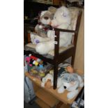 A quantity of soft toys