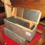 2 boxes of magic lantern slides.