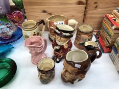6 Toby/character jugs including Sylvac & 2 others