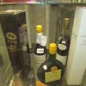 5 bottles of cognac/Armagnac including Pineau Des Charantes, 1970, Ducastoing De Piheron,