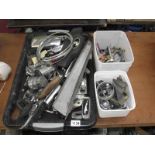 A quantity of various chrome trim, badges, handles etc.